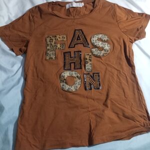 Stylish Brown Graphic Tee